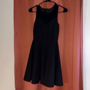 A-line black dress